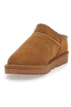 Zoccoli Cammello con Pelo in Vera Pelle WD5530T-MON DIEU Outlet