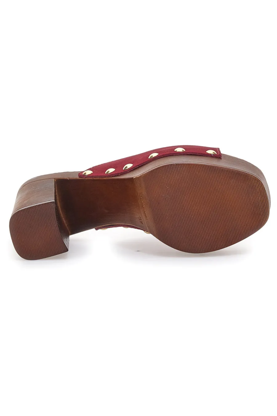 Zoccoli Mules Vinaccia con borchie 35011/SC-PITTARELLO LOVE Discount