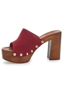 Zoccoli Mules Vinaccia con borchie 35011/SC-PITTARELLO LOVE Discount
