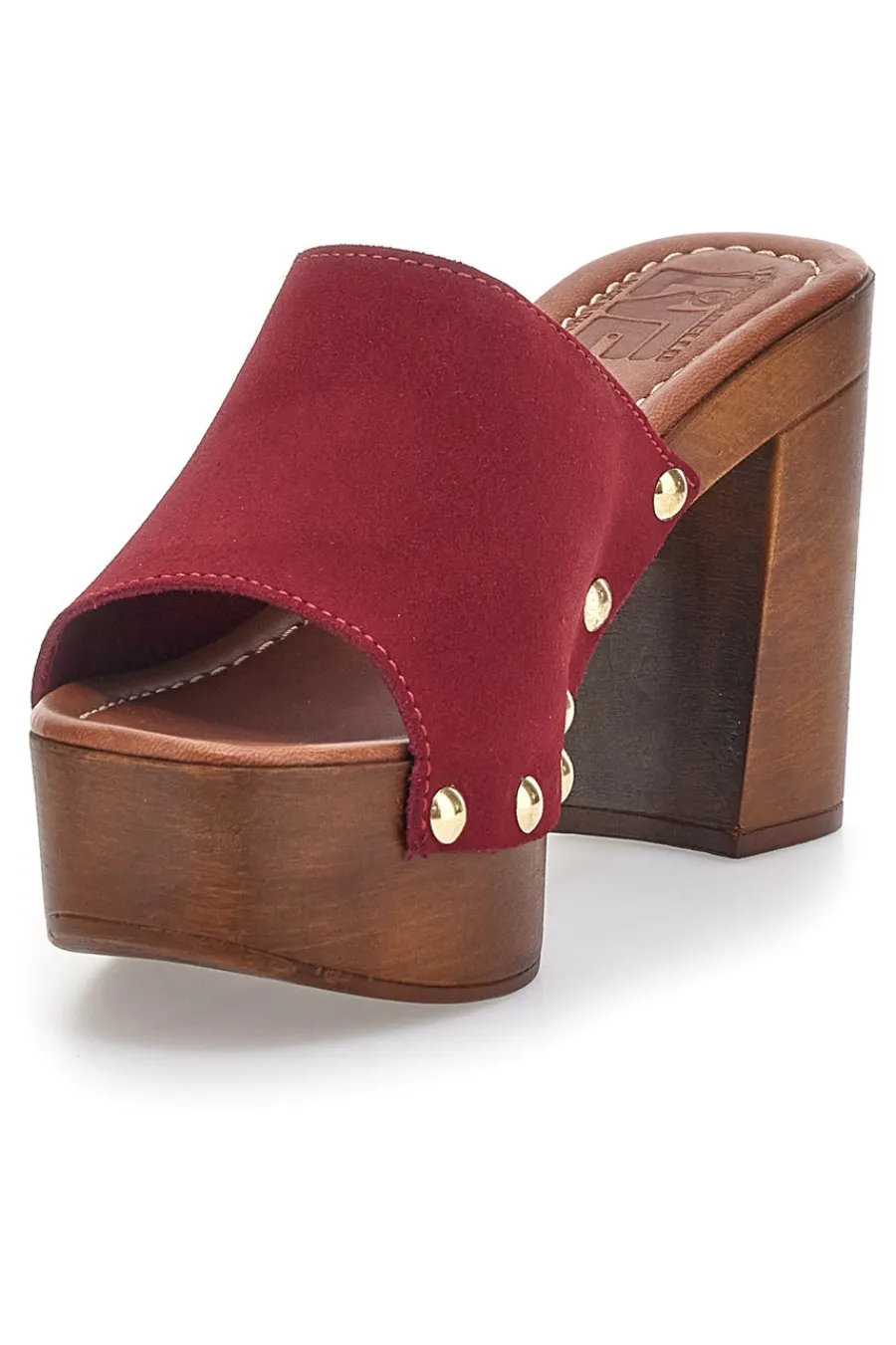 Zoccoli Mules Vinaccia con borchie 35011/SC-PITTARELLO LOVE Discount