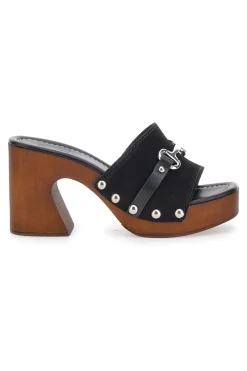Zoccoli Neri Con Tacco 9 cm 15495-PITTARELLO LOVE Best