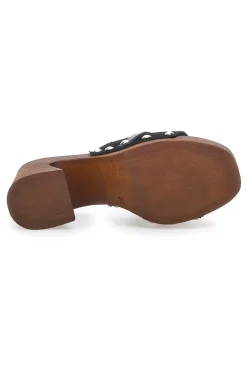 Zoccoli Neri Con Tacco 9 cm 15495-PITTARELLO LOVE Best